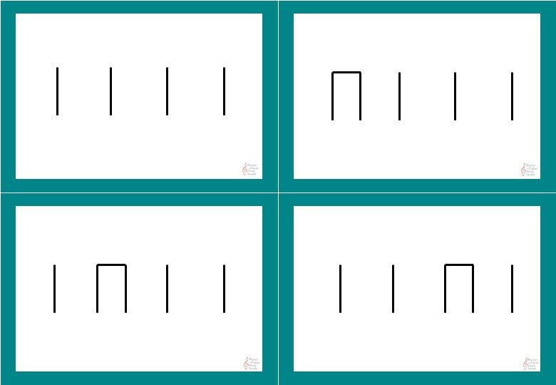 Rhythm Flash Cards (Set 1) | Rhythm flashcards for learners of all abilities.
